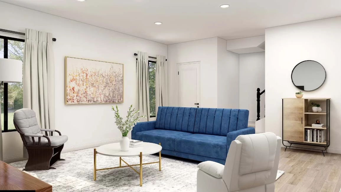 cara membuat desain ruang tamu minimalist